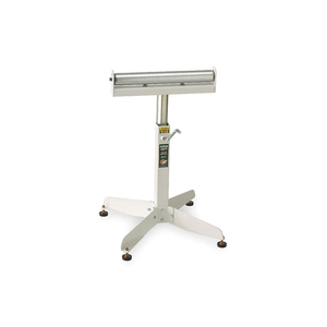 MATERIAL SUPPORT STAND, 16 IN ROLLER WD, 22 IN MIN. HT, 32 IN MAX. HT, STEEL, WHITE, PORTABLE by Affinity Tool Works