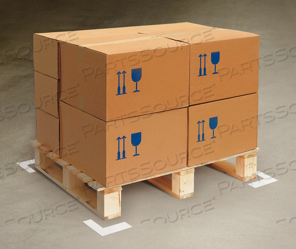 FLOOR MARKING TAPE ANGLE 2IN W WHT PK100 by Mighty Line FLOOR MARKING TAPE ANGLE 2IN W WHT PK100 by Mighty Line