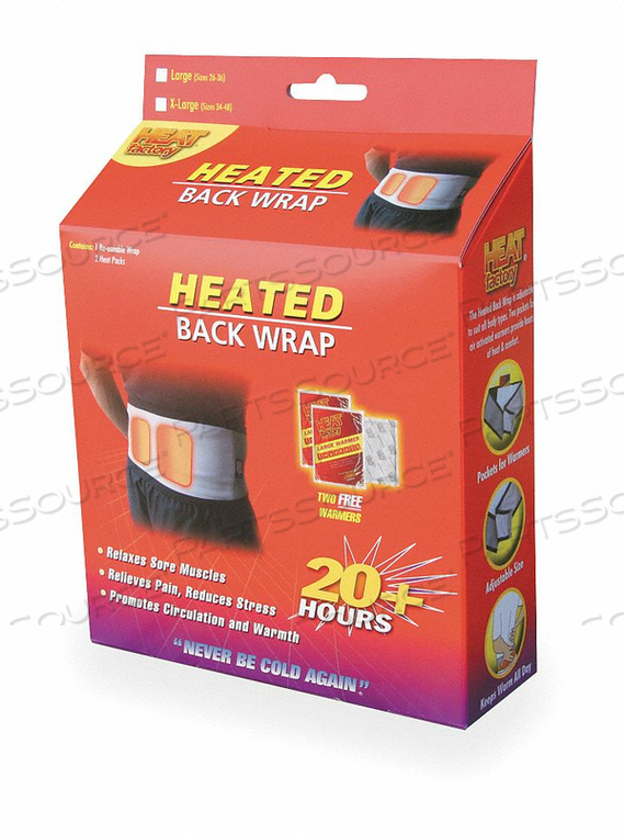 HEATED BODY WRAP GRAY 5-3/4 W X 44 L by Heat Factory HEATED BODY WRAP GRAY 5-3/4 W X 44 L by Heat Factory