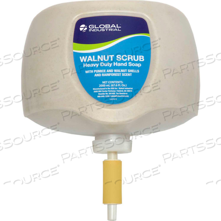 WALNUT SCRUB HEAVY DUTY HAND CLEANER, RAINFOREST SCENT, 2L REFILL - 4/CASE by Kutol Products WALNUT SCRUB HEAVY DUTY HAND CLEANER, RAINFOREST SCENT, 2L REFILL - 4/CASE by Kutol Products