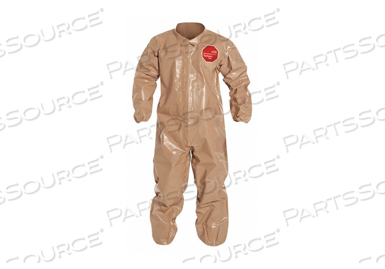 COLLARED COVERALL ELASTIC TAN 2XL PK6 by DuPont COLLARED COVERALL ELASTIC TAN 2XL PK6 by DuPont