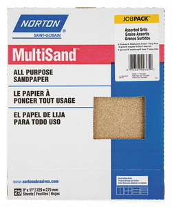 SANDING SHEET ASST 25 PC 9X11 IN by Norton | Saint-Gobain Abrasives