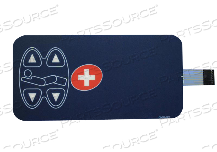 LEFT HEAD END SIDERAIL PATIENT CONTROL LABEL WITH NURSE CALL by Stryker Medical