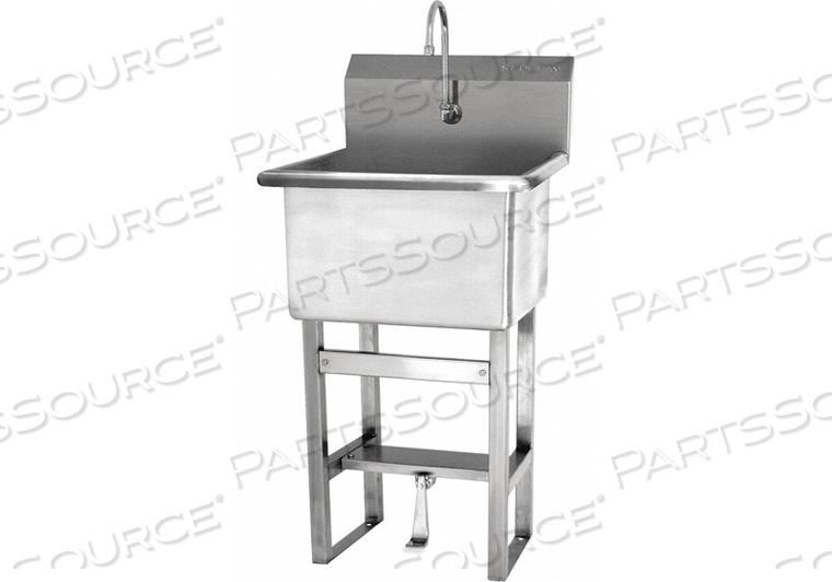 UTILITY SINK 27 IN L SINGLE FOOT PEDAL by Sani-Lav