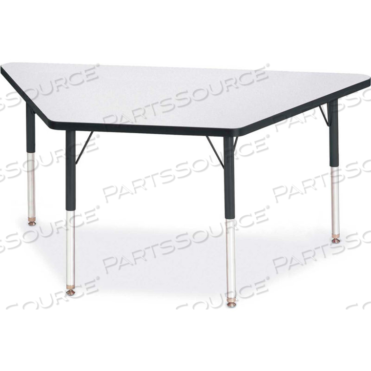 BERRIES TRAPEZOID ACTIVITY TABLES, 60"W X 30"L X 24-31"H, CLASSIC GRAY by Jonti-Craft Inc BERRIES TRAPEZOID ACTIVITY TABLES, 60"W X 30"L X 24-31"H, CLASSIC GRAY by Jonti-Craft Inc
