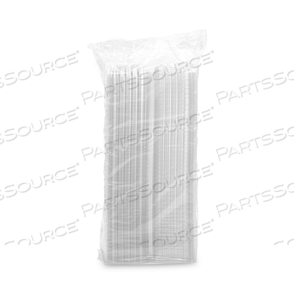 CLEARSEAL HINGED-LID PLASTIC CONTAINERS, SANDWICH CONTAINER, 13.8 OZ, 5.4 X 5.3 X 2.6, CLEAR, PLASTIC by Dart Container Corporation