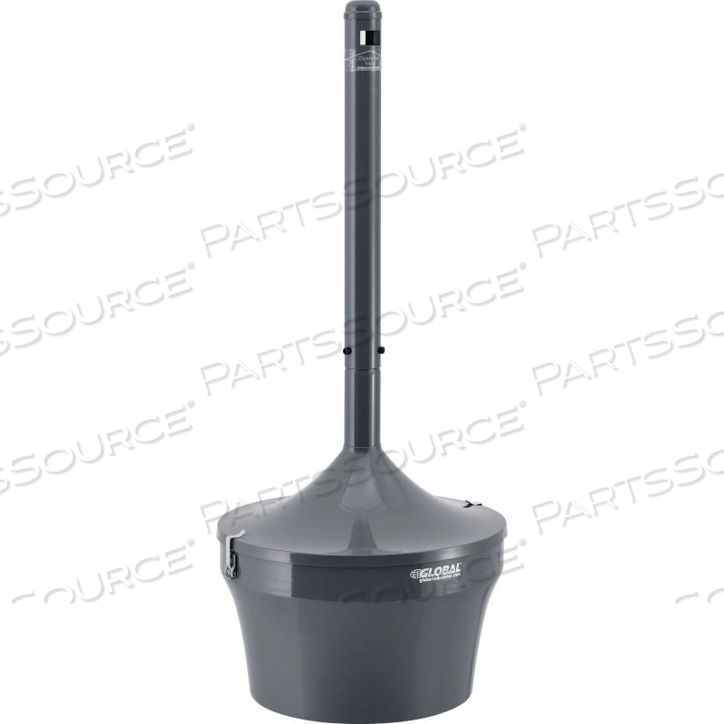 STEEL OUTDOOR ASHTRAY, 4-1/2 GALLON, GRAY by Approved Vendor
