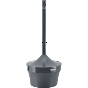 STEEL OUTDOOR ASHTRAY, 4-1/2 GALLON, GRAY by Approved Vendor