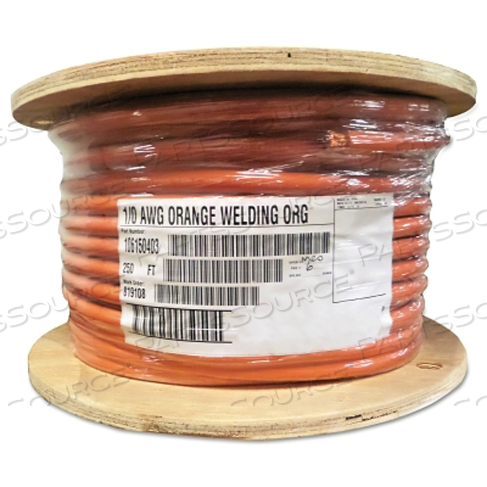 WELDING CABLE, 2 AWG, 500 FT, RED 