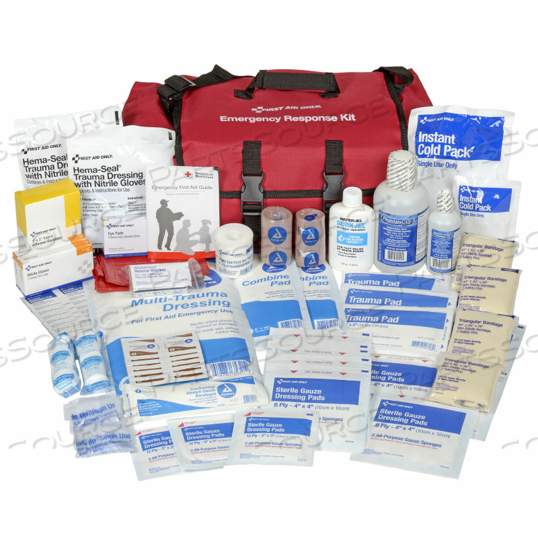FIRST RESPONDER KIT, 151 PIECE, FABRIC CASE by First Aid Only FIRST RESPONDER KIT, 151 PIECE, FABRIC CASE by First Aid Only