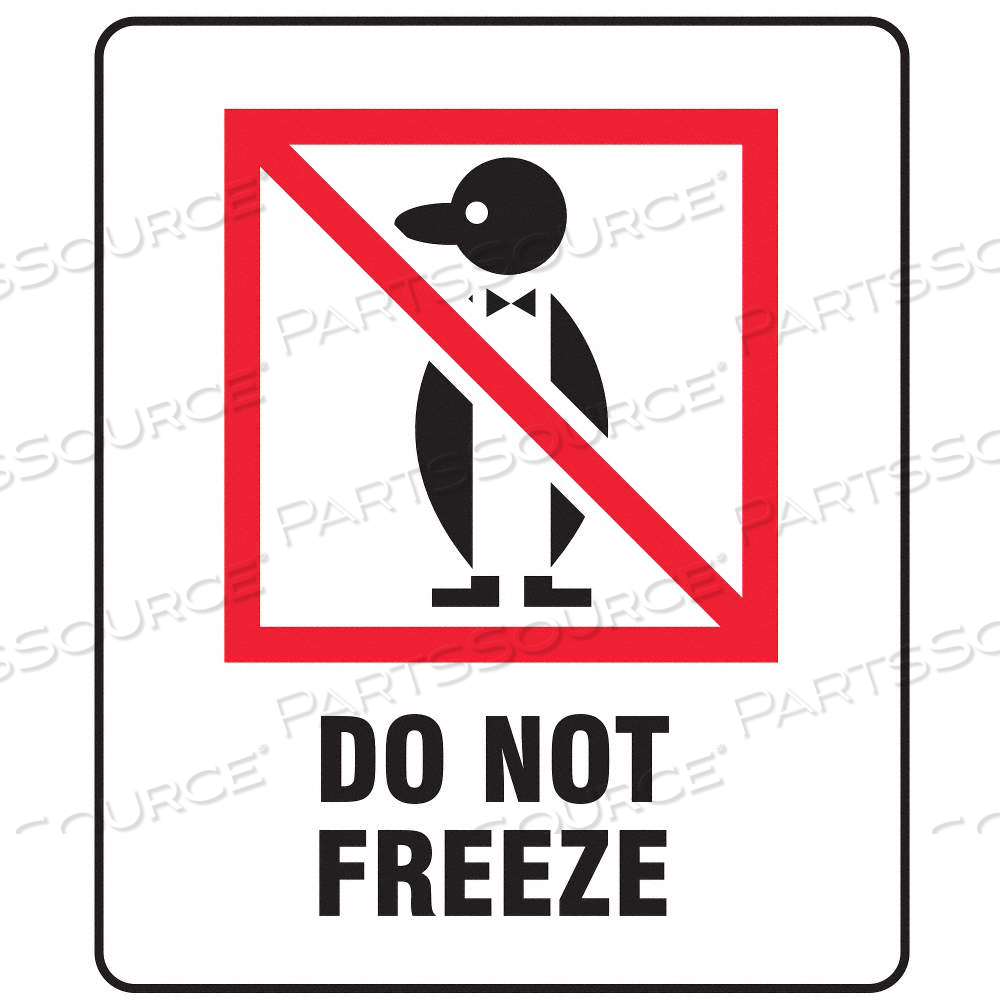 INSTRUCTIONAL HANDLING LABEL, DO NOT FREEZE, 3 IN LABEL WD, 4 IN LABEL HT, WHITE, PAPER by Approved Vendor INSTRUCTIONAL HANDLING LABEL, DO NOT FREEZE, 3 IN LABEL WD, 4 IN LABEL HT, WHITE, PAPER by Approved Vendor