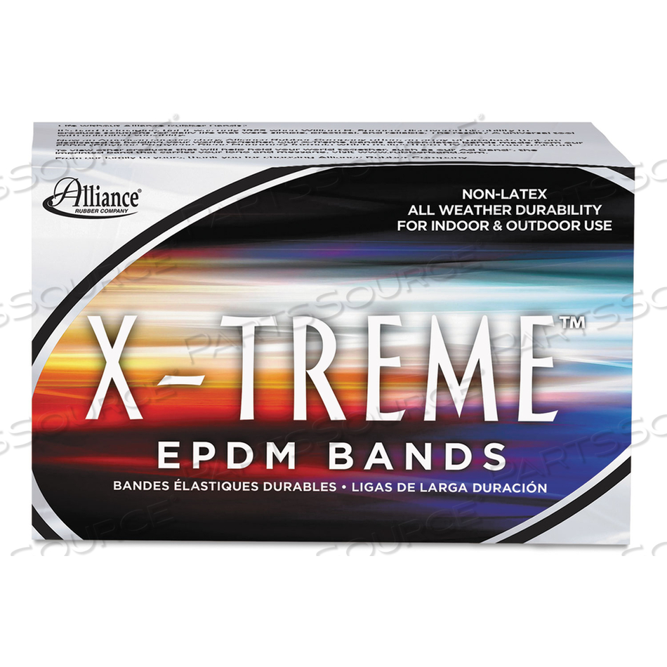 X-TREME RUBBER BANDS, SIZE 117B, 0.08" GAUGE, BLACK, 1 LB BOX, 200/BOX by Alliance Rubber Company