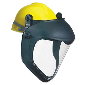 BIONIC FACE SHIELD WITH HARD HAT ADAPTER, UNCOATED, CLEAR by Uvex