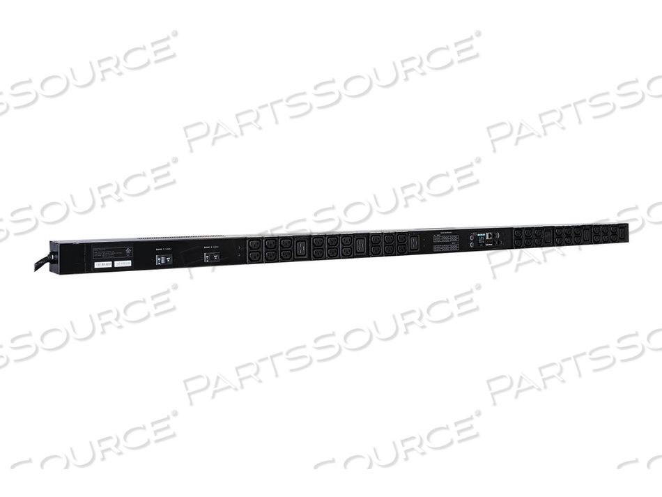 MONITORED SERIES PDU31106, POWER DISTRIBUTION UNIT (RACK-MOUNTABLE), AC 200-240 V, ETHERNET, SERIAL, INPUT: NEMA L6-30P, OUTPUT CONNECTORS:  by CyberPower