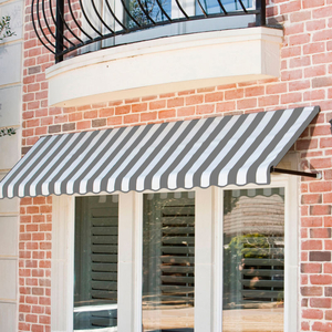WINDOW/ENTRY AWNING 3-3/8'W X 4-11/16'H X 3'D GRAY/WHITE by Awntech