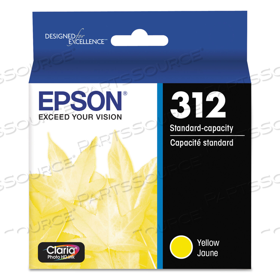 T312420-S (312XL) CLARIA INK, 360 PAGE-YIELD, YELLOW 