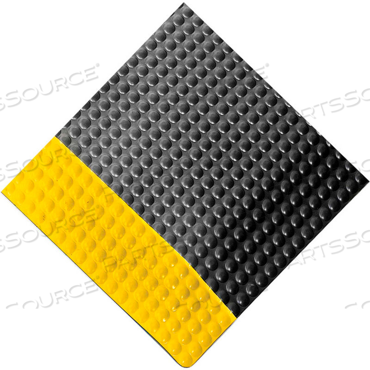 RHINO MAT REFLEX INTERACTIVE SURFACE MAT 1" THICK 3' X 5' BLACK/YELLOW BORDER 