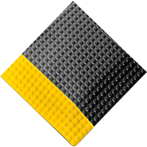 RHINO MAT REFLEX INTERACTIVE SURFACE MAT 1" THICK 3' X 5' BLACK/YELLOW BORDER by Ranco Industries