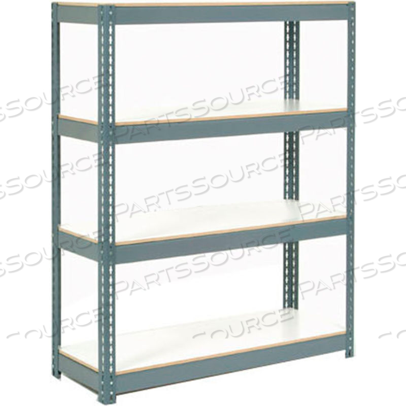 EXTRA HEAVY DUTY SHELVING 36WX12DX84H 6 SHELVES 1500 LBS. CAP. PER SHELF GRY 