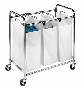 HEAVY DUTY THREE COMPARTMENT LAUNDRY SORTER by Honey-Can-Do HEAVY DUTY THREE COMPARTMENT LAUNDRY SORTER by Honey-Can-Do
