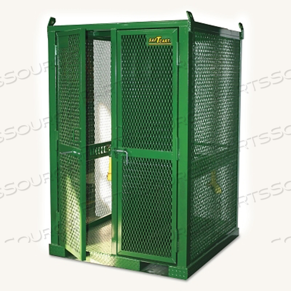 FIREWALL CYLINDER CAGES, HOLDS 16 CYLINDERS, 50 IN X 79 IN by Saftcart FIREWALL CYLINDER CAGES, HOLDS 16 CYLINDERS, 50 IN X 79 IN by Saftcart