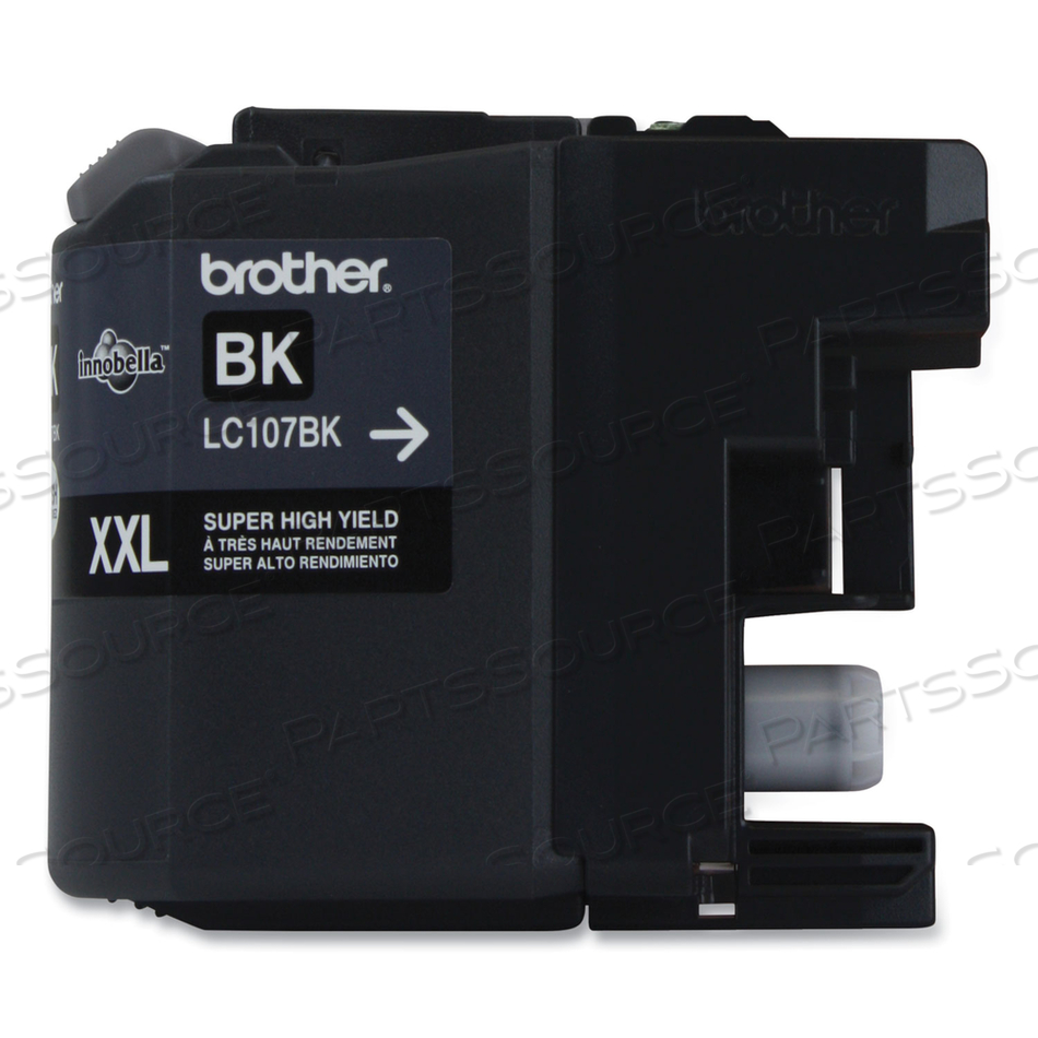 LC107BK INNOBELLA SUPER HIGH-YIELD INK, 1,200 PAGE-YIELD, BLACK by Brother LC107BK INNOBELLA SUPER HIGH-YIELD INK, 1,200 PAGE-YIELD, BLACK by Brother