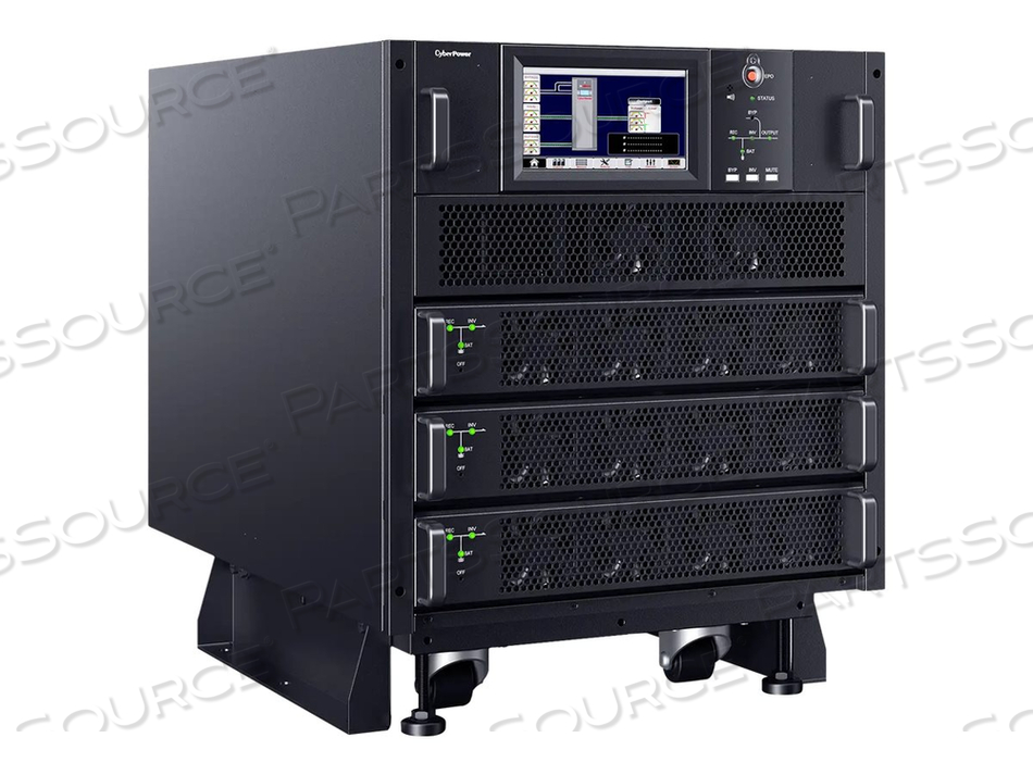 SMART APP ONLINE SM020KAMFA, UPS (RACK-MOUNTABLE), AC 120/127/208/220 V, 20000 WATT, 20000 VA, 3-PHASE, RS-232, RS-485, USB, 11U, BLACK by CyberPower