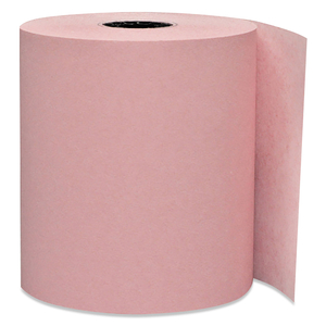 DIRECT THERMAL PRINTING PAPER ROLLS, 0.45" CORE, 3.13" X 230 FT, PINK, 50/CARTON by Iconex