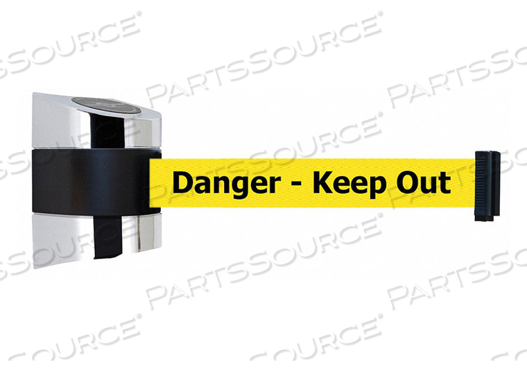 D0115 BELT BARRIER CHROME BELT COLOR YELLOW by Tensabarrier