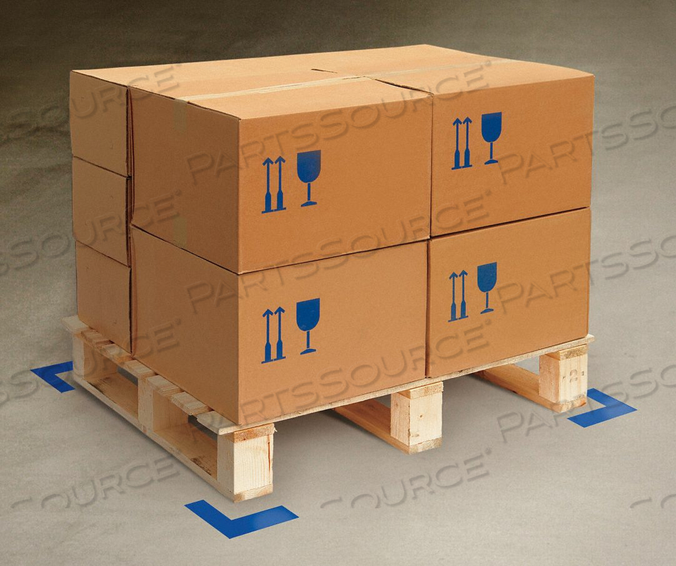 FLOOR MARKING TAPE ANGLE 2IN W BL PK100 by Mighty Line FLOOR MARKING TAPE ANGLE 2IN W BL PK100 by Mighty Line