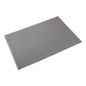 RIBBED ANTI-FATIGUE MAT, VINYL, 36 X 120, GRAY by Crown RIBBED ANTI-FATIGUE MAT, VINYL, 36 X 120, GRAY by Crown