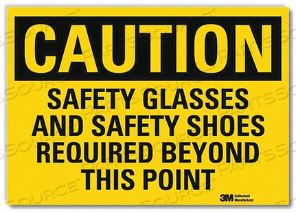 SAFETY SIGN SAFETY SHOES REQUIRED 10IN W by Lyle Signs Inc. SAFETY SIGN SAFETY SHOES REQUIRED 10IN W by Lyle Signs Inc.