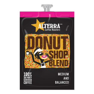 COFFEE FRESHPACK PODS, DONUT SHOP BLEND, MEDIUM ROAST, 0.28 OZ, 100/CARTON by Alterra