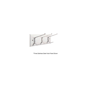SIX STAINLESS STEEL HOOK PANEL by Magnuson Group
