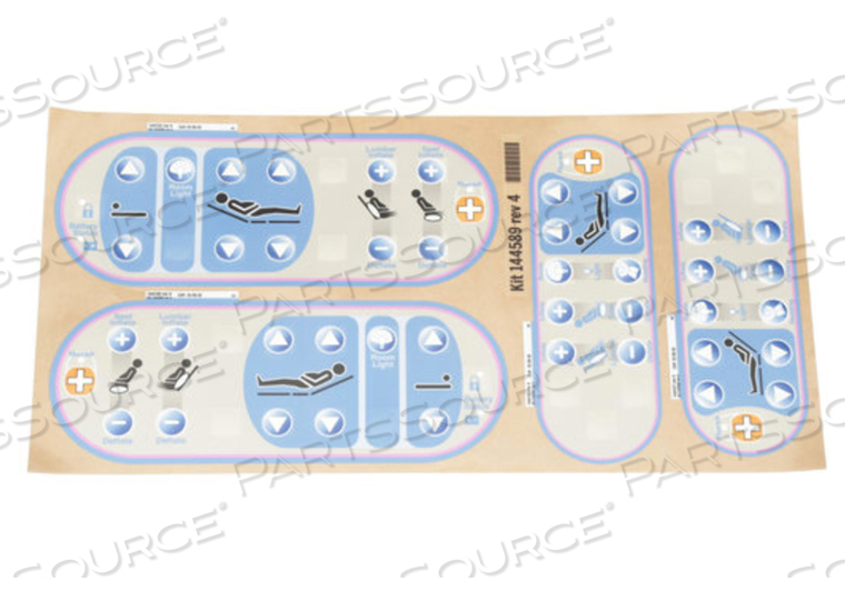 SIDERAIL LABEL KIT - N, L, A FOR AFFINITY 3/4 BIRTHING BED by Hillrom