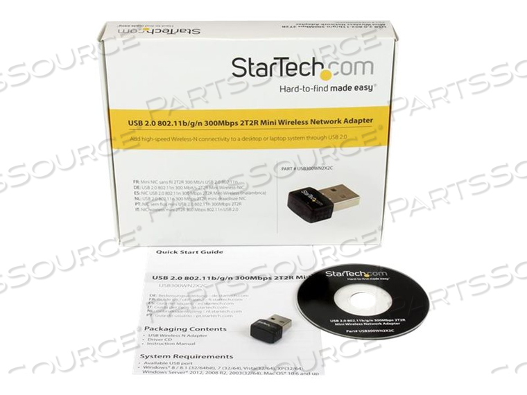 ADD HIGH-SPEED WIRELESS-N CONNECTIVITY TO A DESKTOP OR LAPTOP SYSTEM THROUGH USB by StarTech.com Ltd.