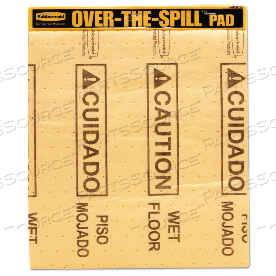 OVER-THE-SPILL PAD TABLET, 12 OZ, 16.5 X 14 by Rubbermaid Medical Division