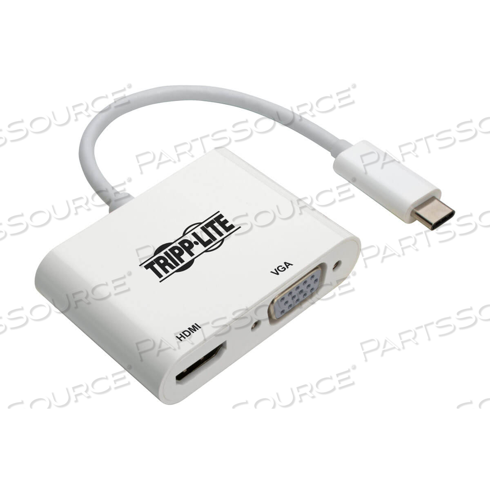 USB C TO HDMI / VGA MULTIPORT ADAPTER CONVERTER 4K, USB C by Tripp Lite
