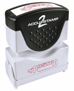 D3768 MESSAGE STAMP POSTED WITH BOX by Accu-Stamp