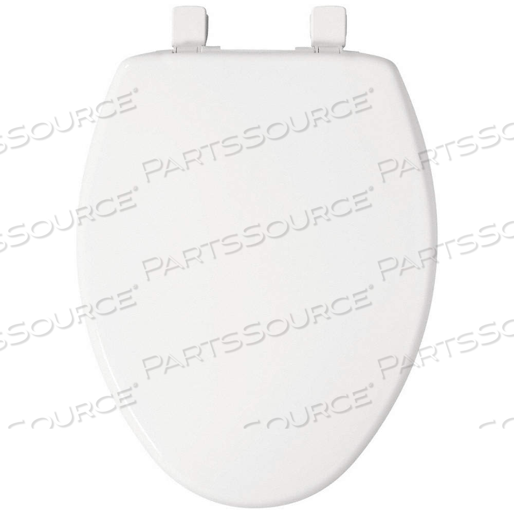 TOILET SEAT WHITE ELONGATED 16 7/8 H by Bemis