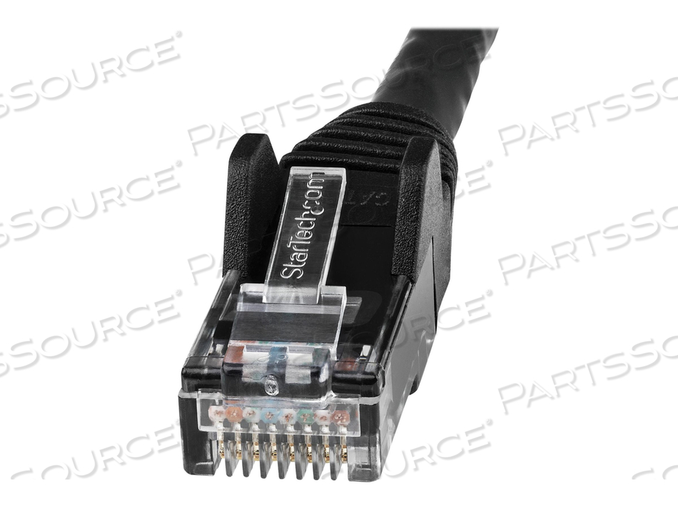 25FT (7.6M) LSZH CAT6 ETHERNET CABLE, 10 GIGABIT SNAGLESS RJ45 100W POE PATCH CORD CAT 6 10GBE UTP NETWORK CABLE W/STRAIN RELIEF, BLACK/FLUK by StarTech.com Ltd. 25FT (7.6M) LSZH CAT6 ETHERNET CABLE, 10 GIGABIT SNAGLESS RJ45 100W POE PATCH CORD CAT 6 10GBE UTP NETWORK CABLE W/STRAIN RELIEF, BLACK/FLUK by StarTech.com Ltd.