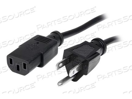 10FT (3M) 18AWG FLEXIBLE COMPUTER POWER CORD W/ NEMA 5-15P AND IEC 60320 C13 CON by StarTech.com Ltd.