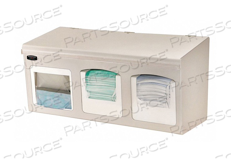 FACE MASK DISPENSER 3 COMPARTMENTS BEIGE by Bowman FACE MASK DISPENSER 3 COMPARTMENTS BEIGE by Bowman