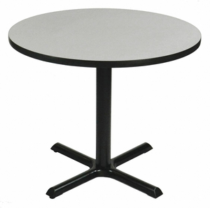 CAFE AND BREAKROOM ROUND TABLE 60 GRAY by Correll