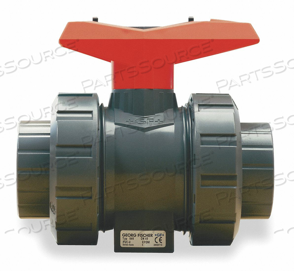 PVC BALL VALVE UNION SOCKET/FNPT 1 IN by GF Piping Systems
