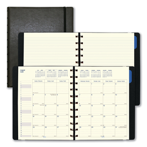 SOFT TOUCH 17-MONTH PLANNER, 10.88 X 8.5, BLACK COVER, 17-MONTH (AUG TO DEC): 2022 TO 2023 by Filofax