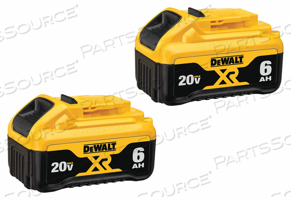 BATTERY PACK 20V 6AH LI-ION PK2 by DeWalt BATTERY PACK 20V 6AH LI-ION PK2 by DeWalt