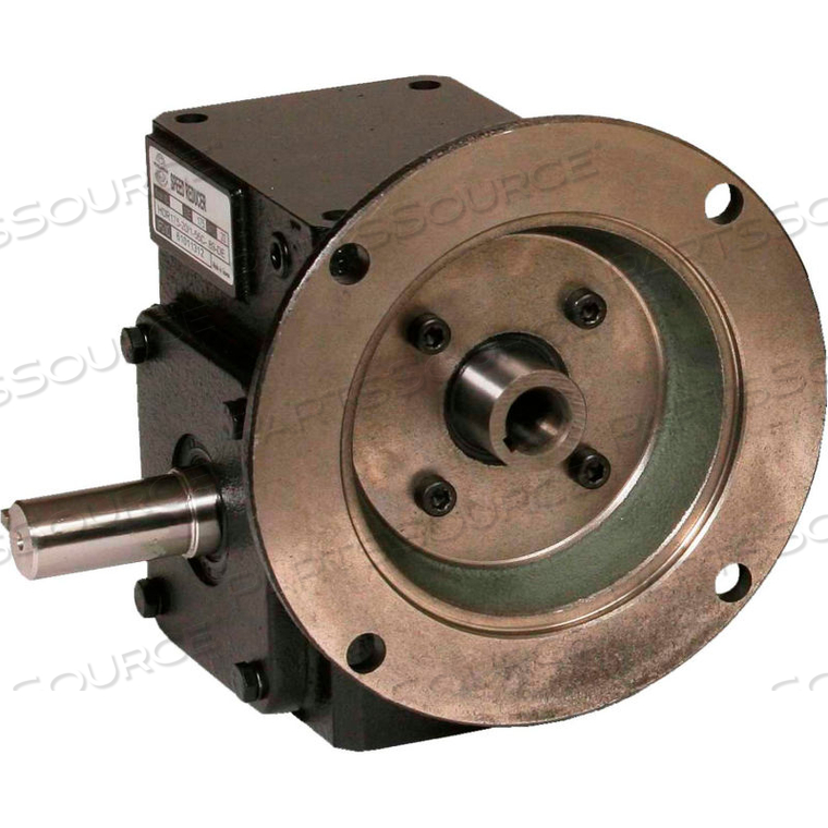 CAST IRON RIGHT ANGLE WORM GEAR REDUCER 50:1 RATIO 56C FRAME by Worldwide Electric Corporation CAST IRON RIGHT ANGLE WORM GEAR REDUCER 50:1 RATIO 56C FRAME by Worldwide Electric Corporation