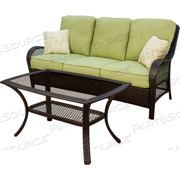 HANOVER ORLEANS 2-PIECE OUTDOOR PATIO SET 