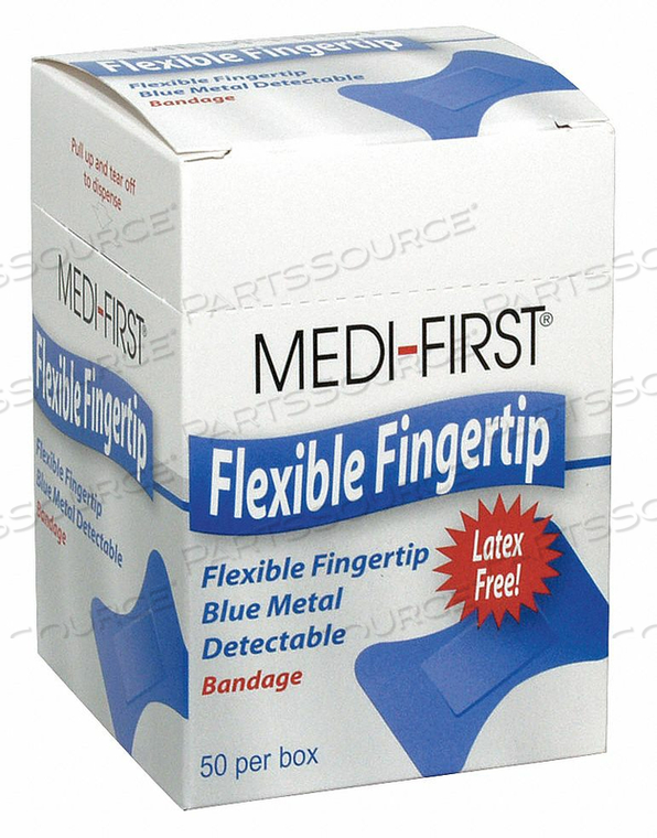 METAL DETECTABLE BANDAGES BLUE PK50 by Medi-First